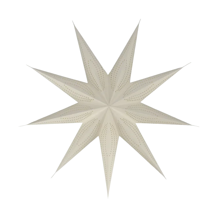 Veil advent star - White, Ø60 cm - Scandi Living
