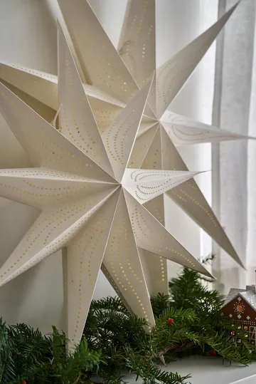 Veil advent star - White, Ø90 cm - Scandi Living