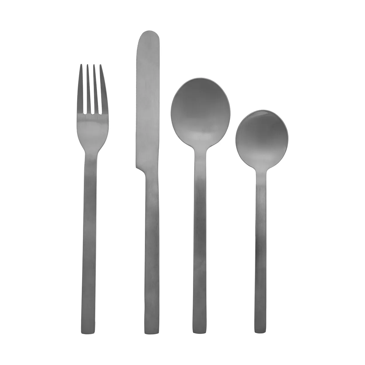 Scandi Living Velour cutlery set 16 pieces | Scandinavian Design | Cutlery sets | Silver-coloured