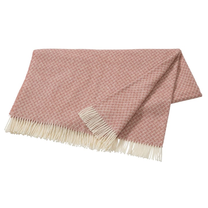 Wicker wool throw - dusty rose - Scandi Living