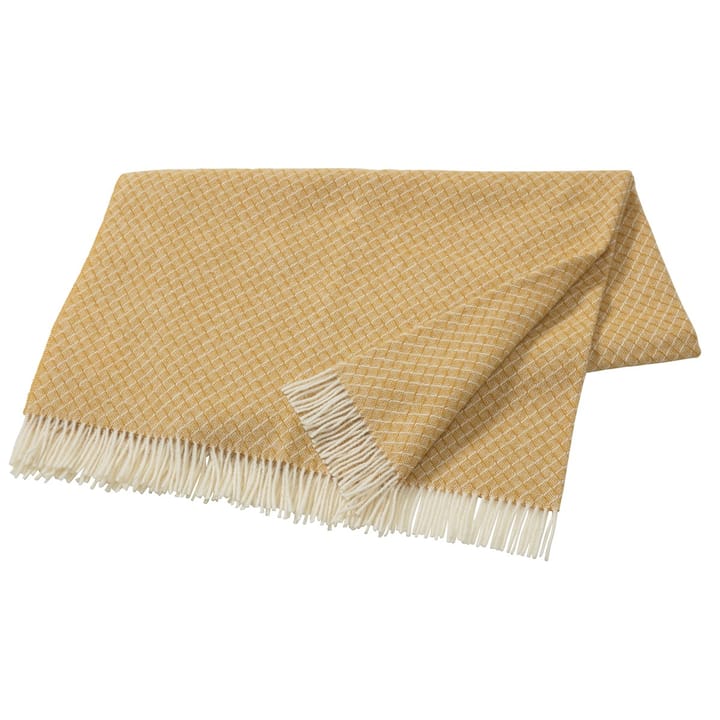 Wicker wool throw - mustard - Scandi Living