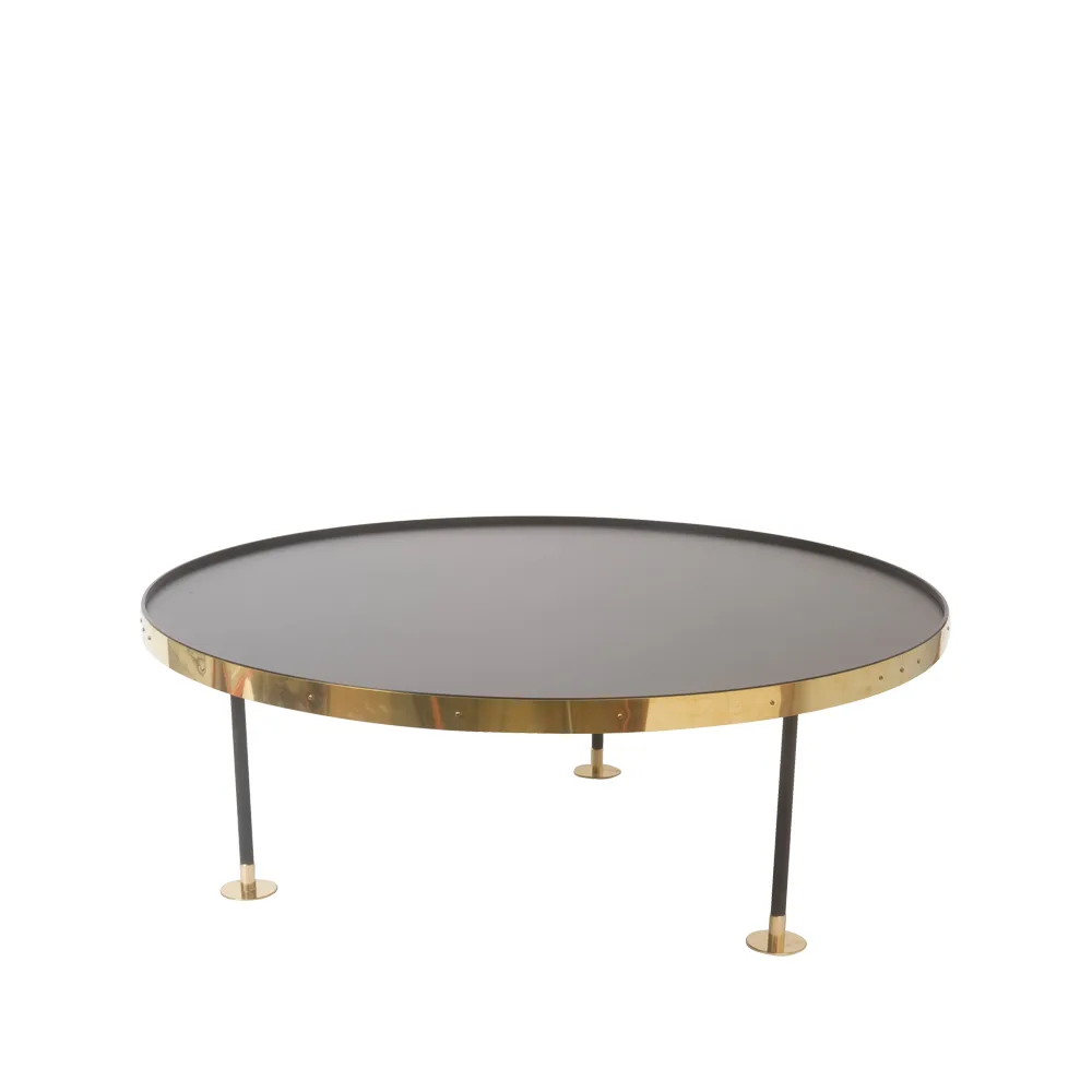 Coffee table 12, Ø110 cm, black Scherlin