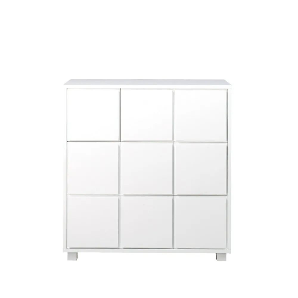 Dresser 1, White, 3 small and 2 large drawers, short legs Scherlin