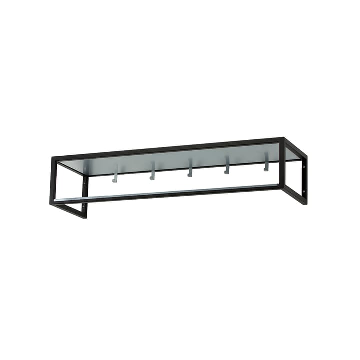 Hall shelf 11 - Black lacquer, zinc plate - Scherlin