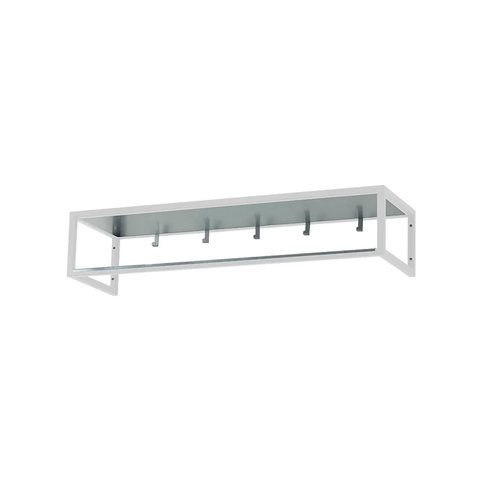 Scherlin Hall shelf 11 White lacquer, zinc plate | Scandinavian Design | Hat Racks & Hat Shelves | White