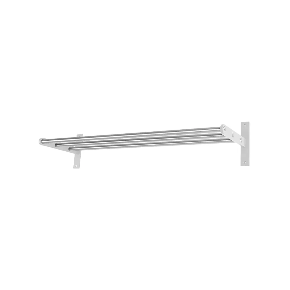 Hall shelf 12 hall shelf, Steel/white, white-lacquered aluminium Scherlin