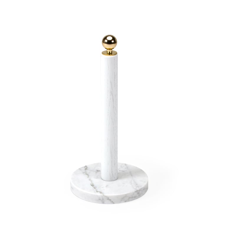 Scherlin Kitchen roll holder White, brass knob