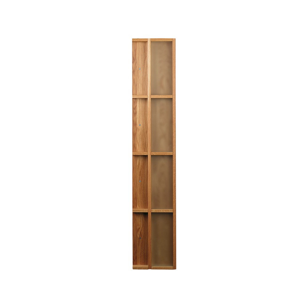 Scherlin Magazine rack 4 compartments Oiled oak | Scandinavian Design | Magazine racks | Beige