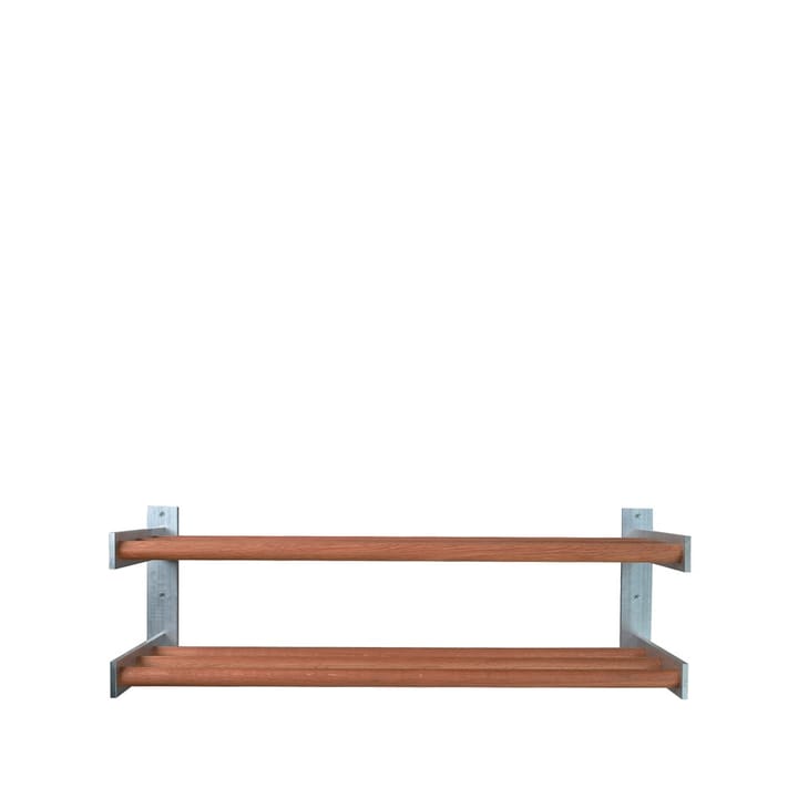 Shoe shelf 5 - Oiled oak, wall, 2 level - Scherlin