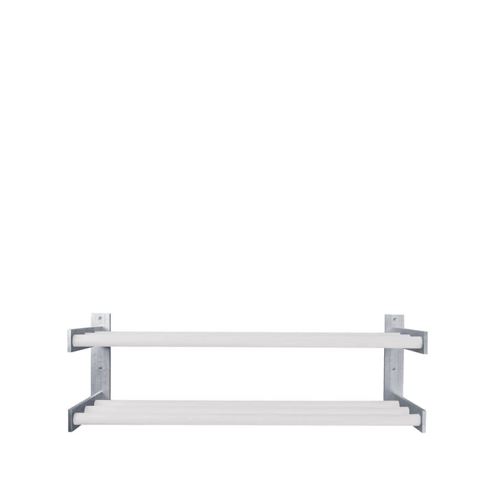 Shoe shelf 5 - White, wall, 2 level - Scherlin