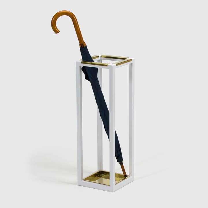 Umbrella stand 2 - White/brass - Scherlin