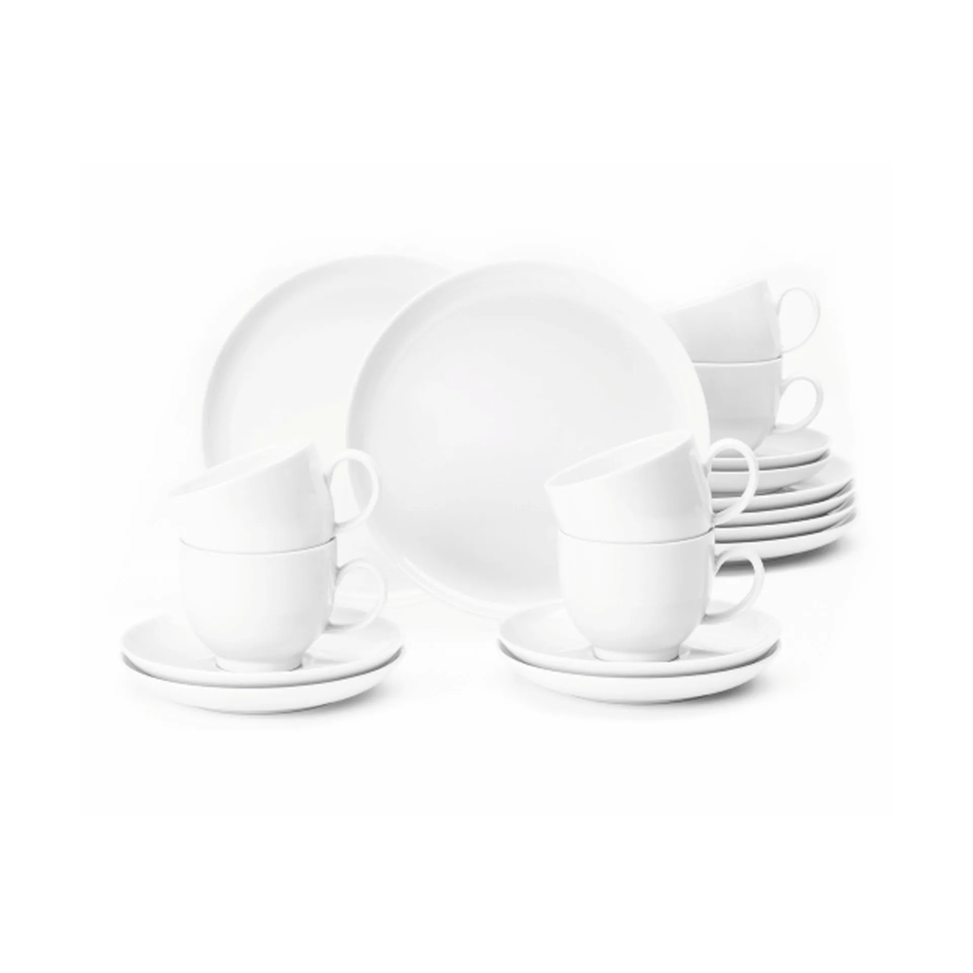 Lido coffee service 18 pieces, White Seltmann Weiden