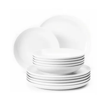 Seltmann Weiden Beat Service Combi Service de table Porcelaine Blanche 30 pcs