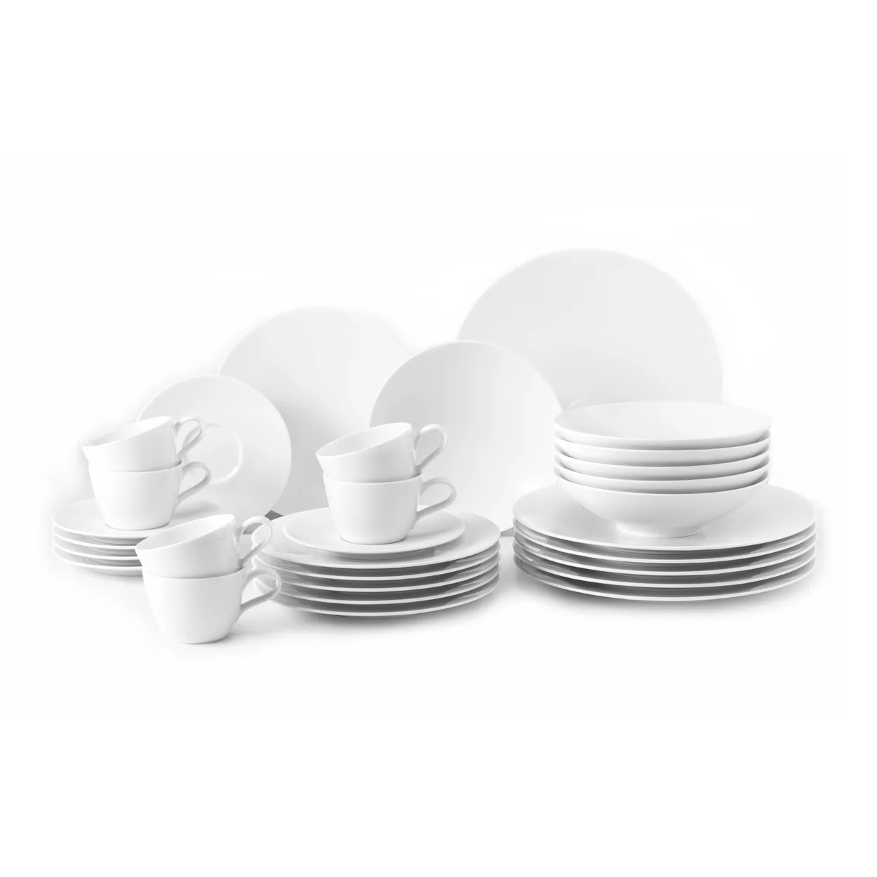 Seltmann Weiden Life service set 30 pieces White | Scandinavian Design | Table settings & starter sets | White
