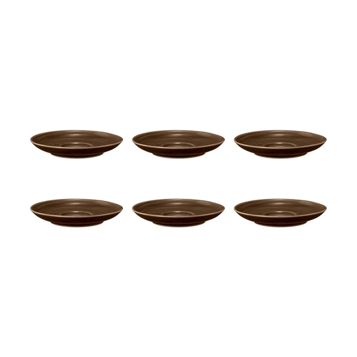 Terra coffee saucer Ø12 cm 6-pack - Earth Brown - Seltmann Weiden