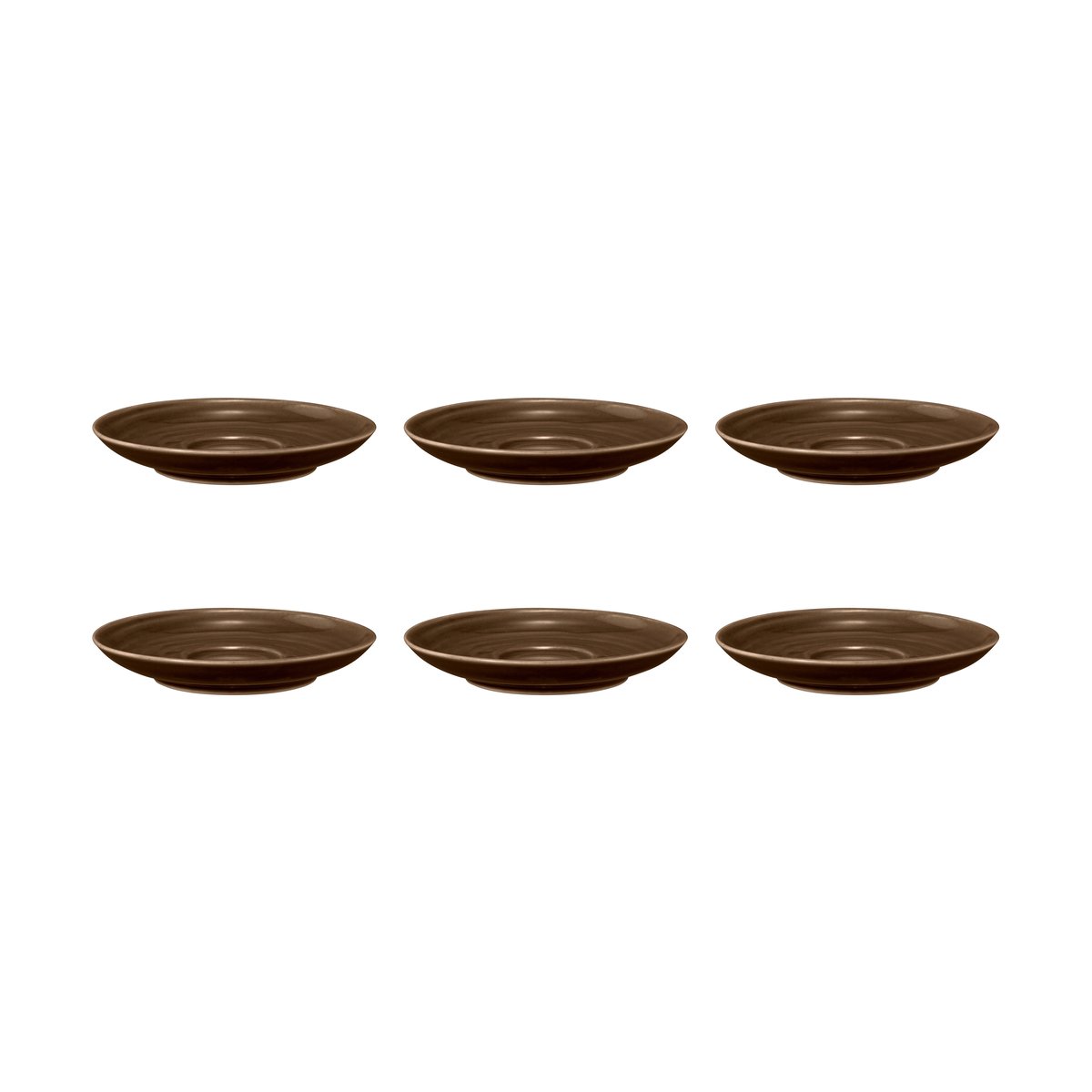 Seltmann Weiden Terra coffee saucer o12 cm 6-pack Earth Brown