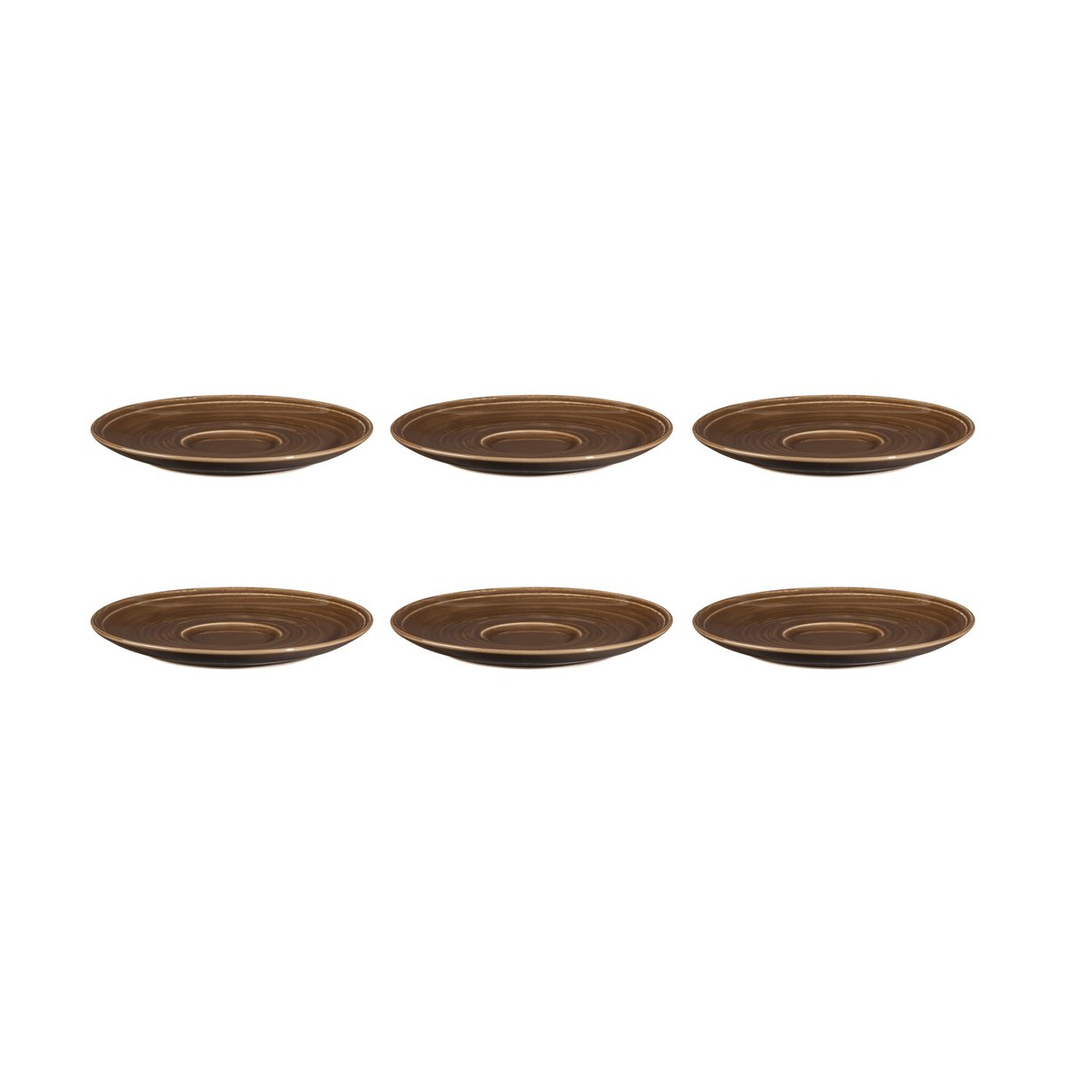 Seltmann Weiden Terra coffee saucer o16.1 cm 6-pack Earth Brown