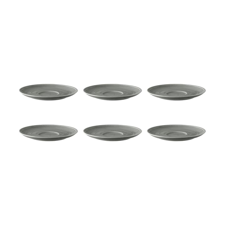 Terra coffee saucer Ø16.1 cm 6-pack - Pearl Grey - Seltmann Weiden