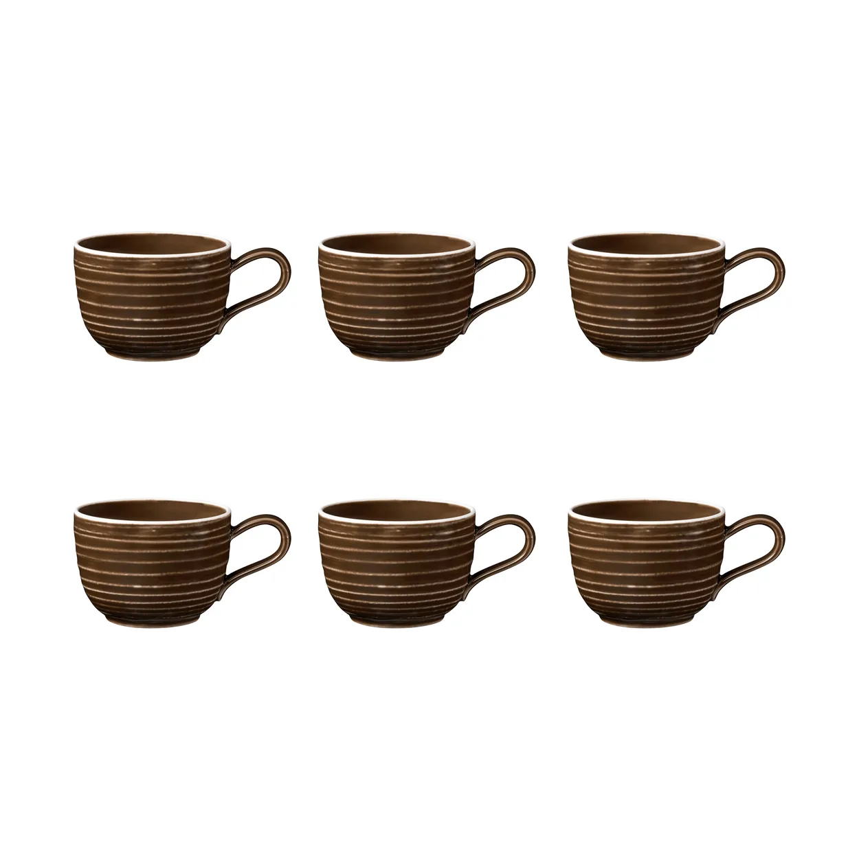 Seltmann Weiden Terra cup 20 cl 6-pack Earth Brown | Scandinavian Design | Coffee cups | Brown