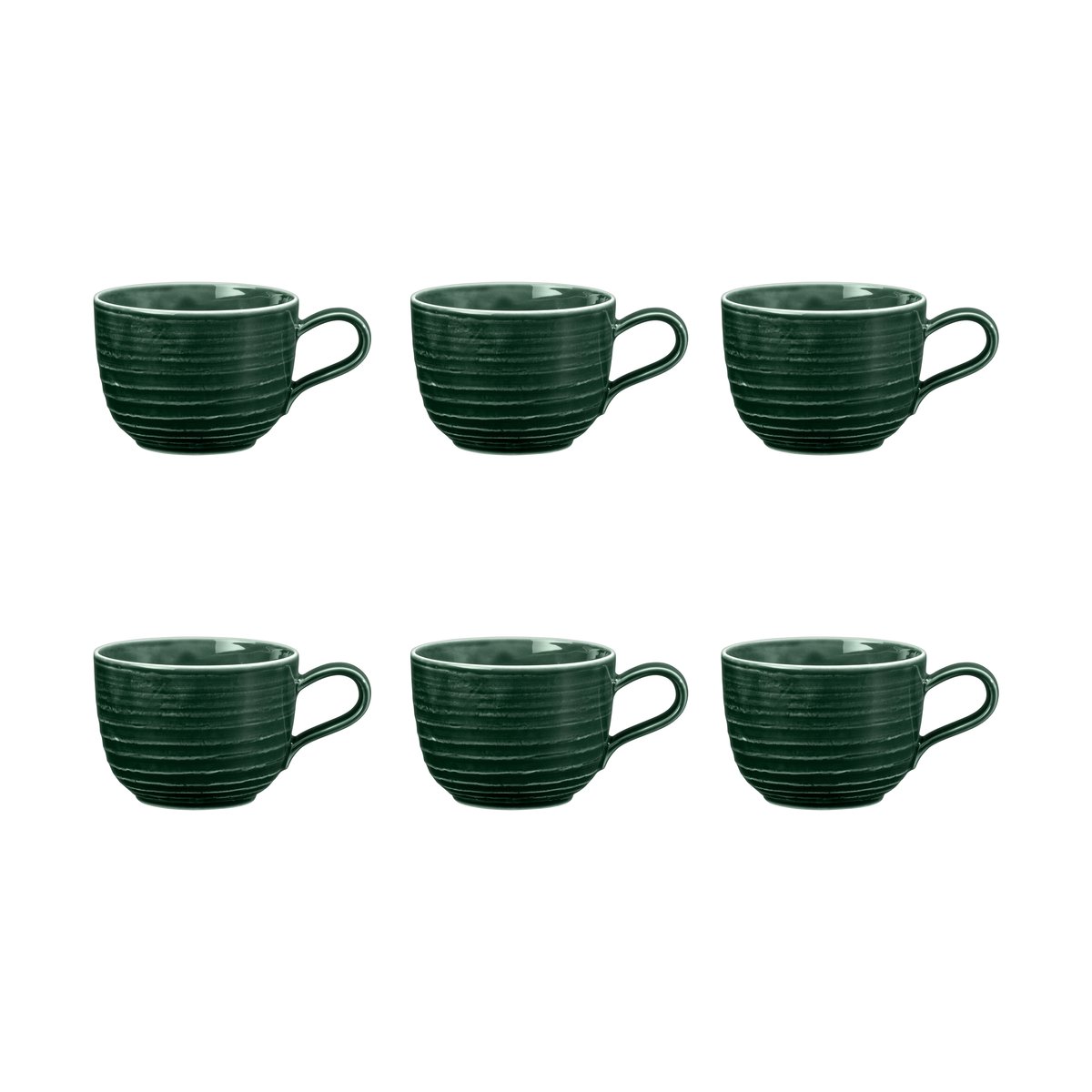Seltmann Weiden Terra cup 26 cl 6-pack Moss Green | Scandinavian Design | Coffee cups | Green