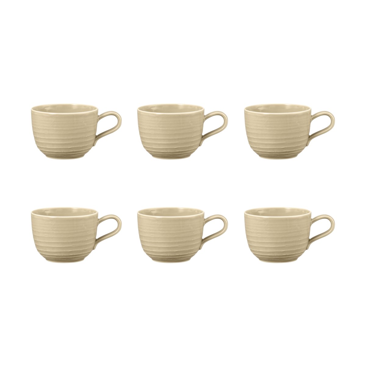 Seltmann Weiden Terra cup 26 cl 6-pack Sand Beige | Scandinavian Design | Coffee cups | Beige