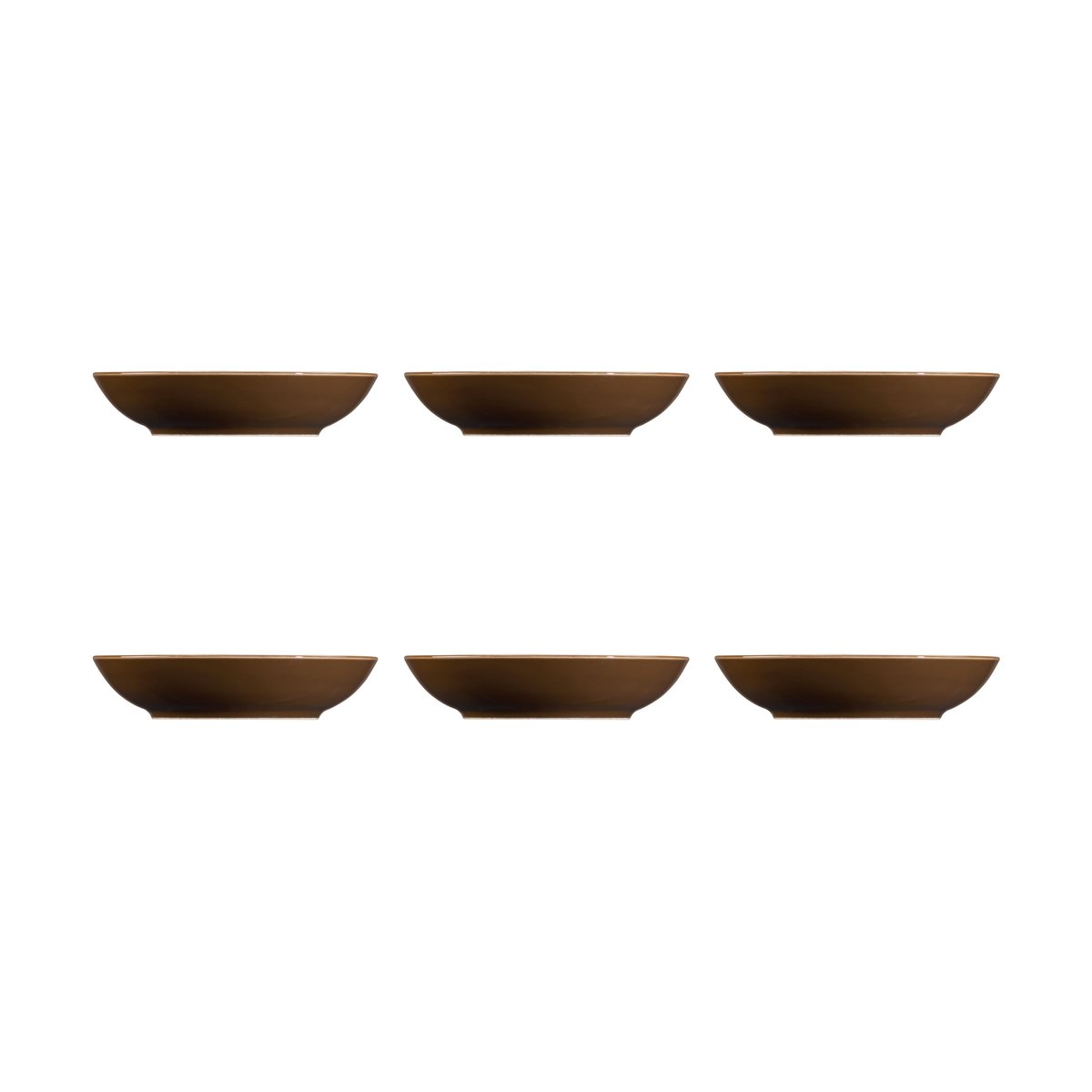 Seltmann Weiden Terra deep plate o21.2 cm 6-pack Earth brown