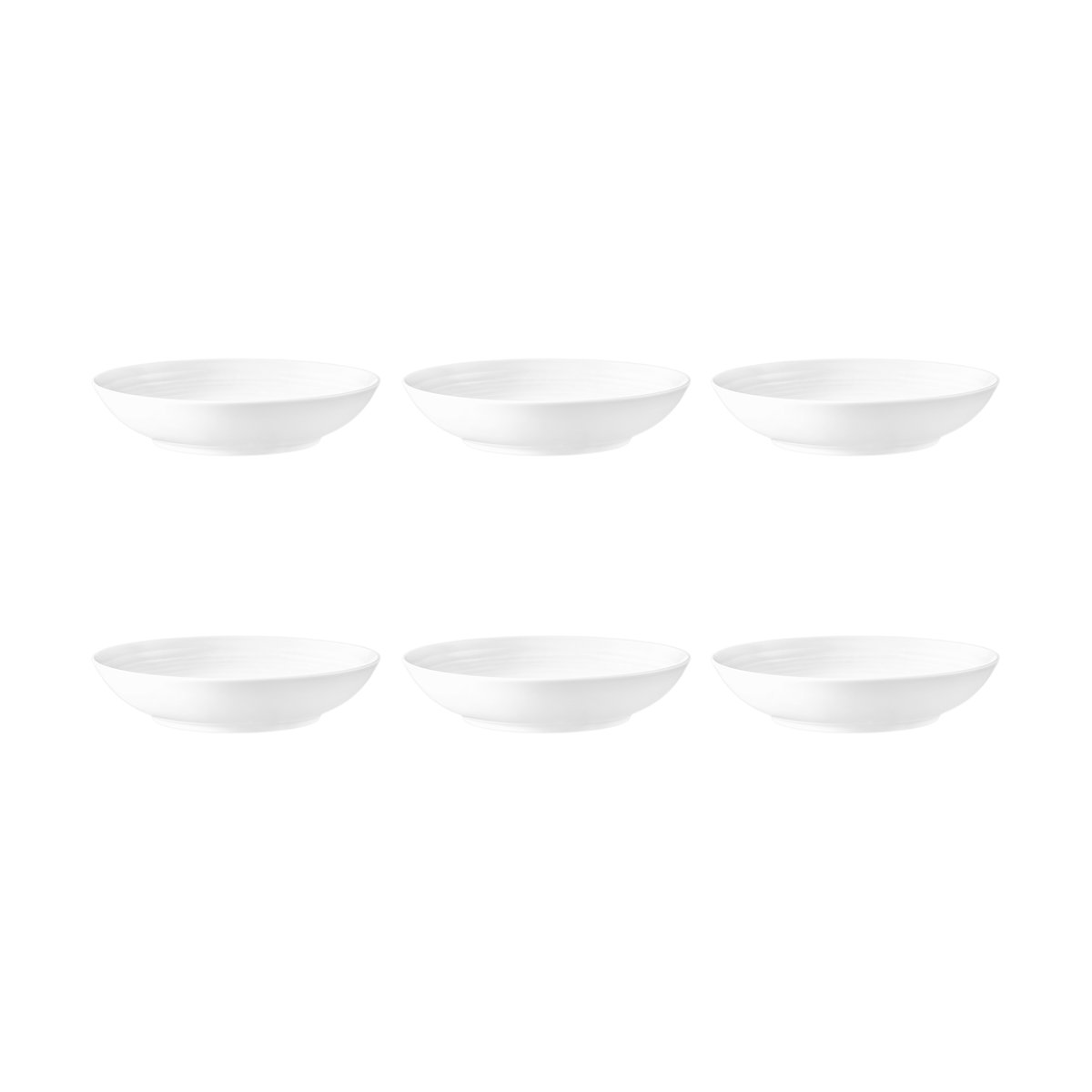 Seltmann Weiden Terra deep plate o21.2 cm 6-pack White