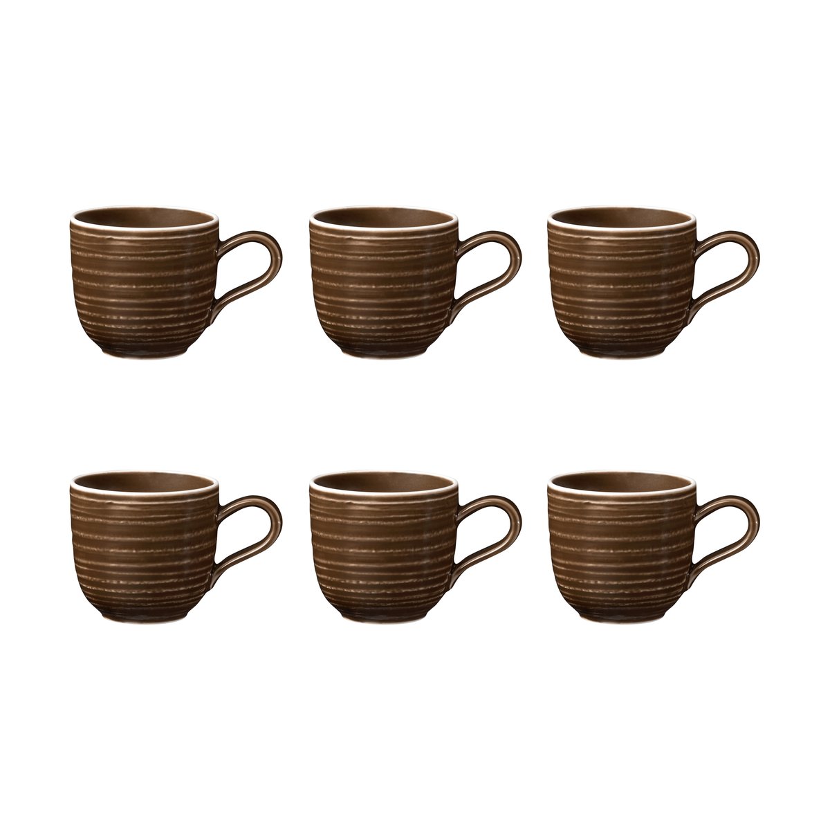 Seltmann Weiden Terra espresso cup 9 cl 6-pack Earth Brown