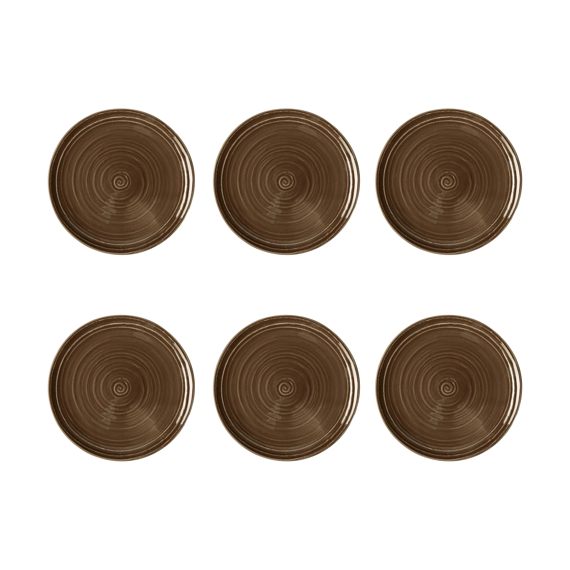 Terra plate Ø17.7 cm 6-pack, Earth Brown Seltmann Weiden