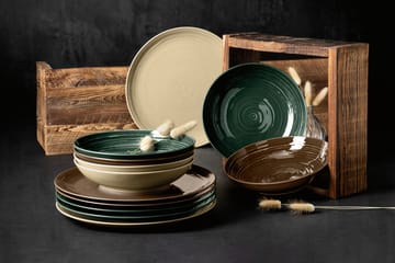 Terra plate Ø17.7 cm 6-pack - Moss Green - Seltmann Weiden