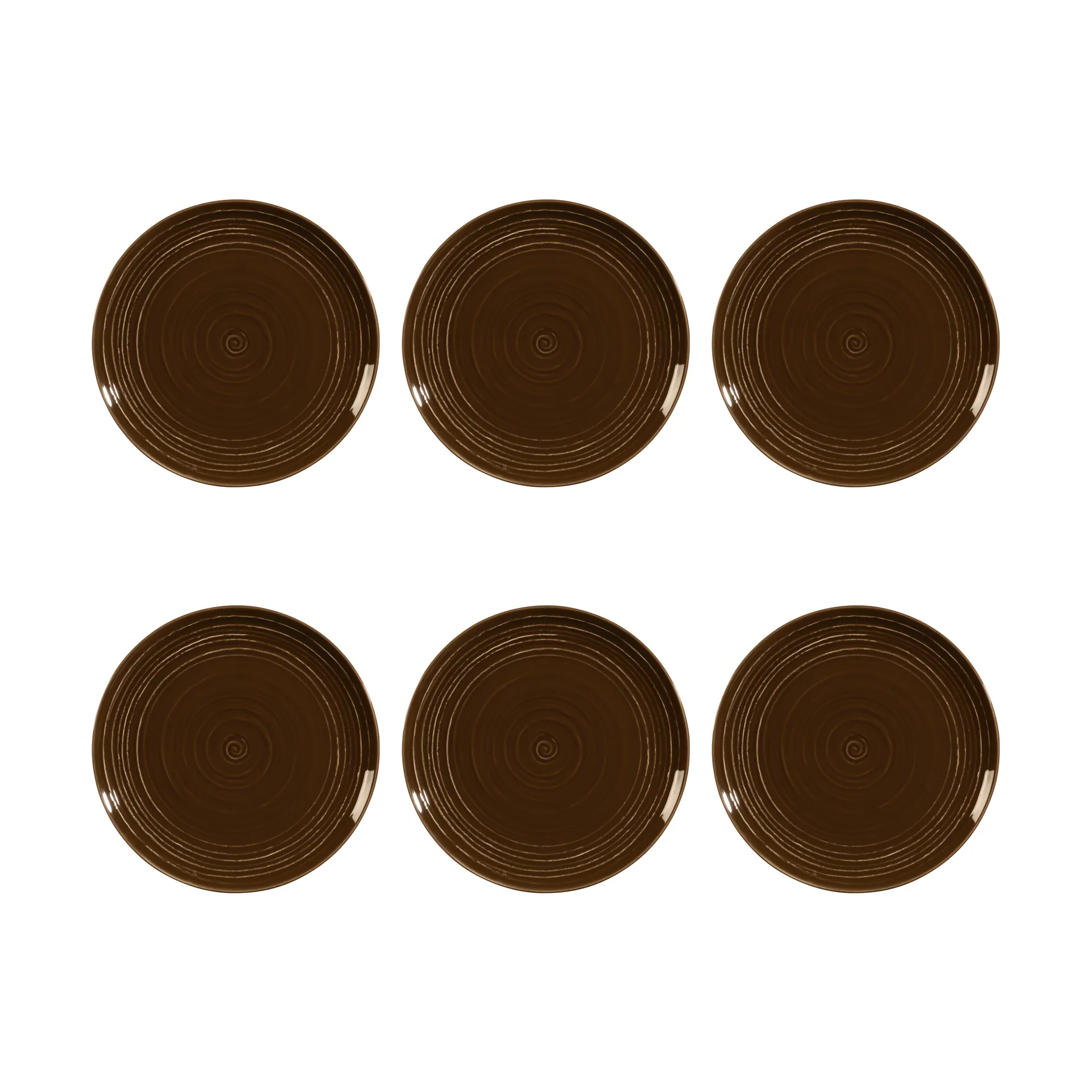 Terra plate Ø22.7 cm 6-pack, Earth Brown Seltmann Weiden