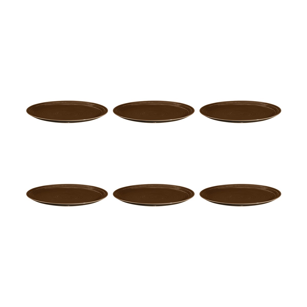 Seltmann Weiden Terra plate Ø27.8 cm 6-pack Earth Brown
