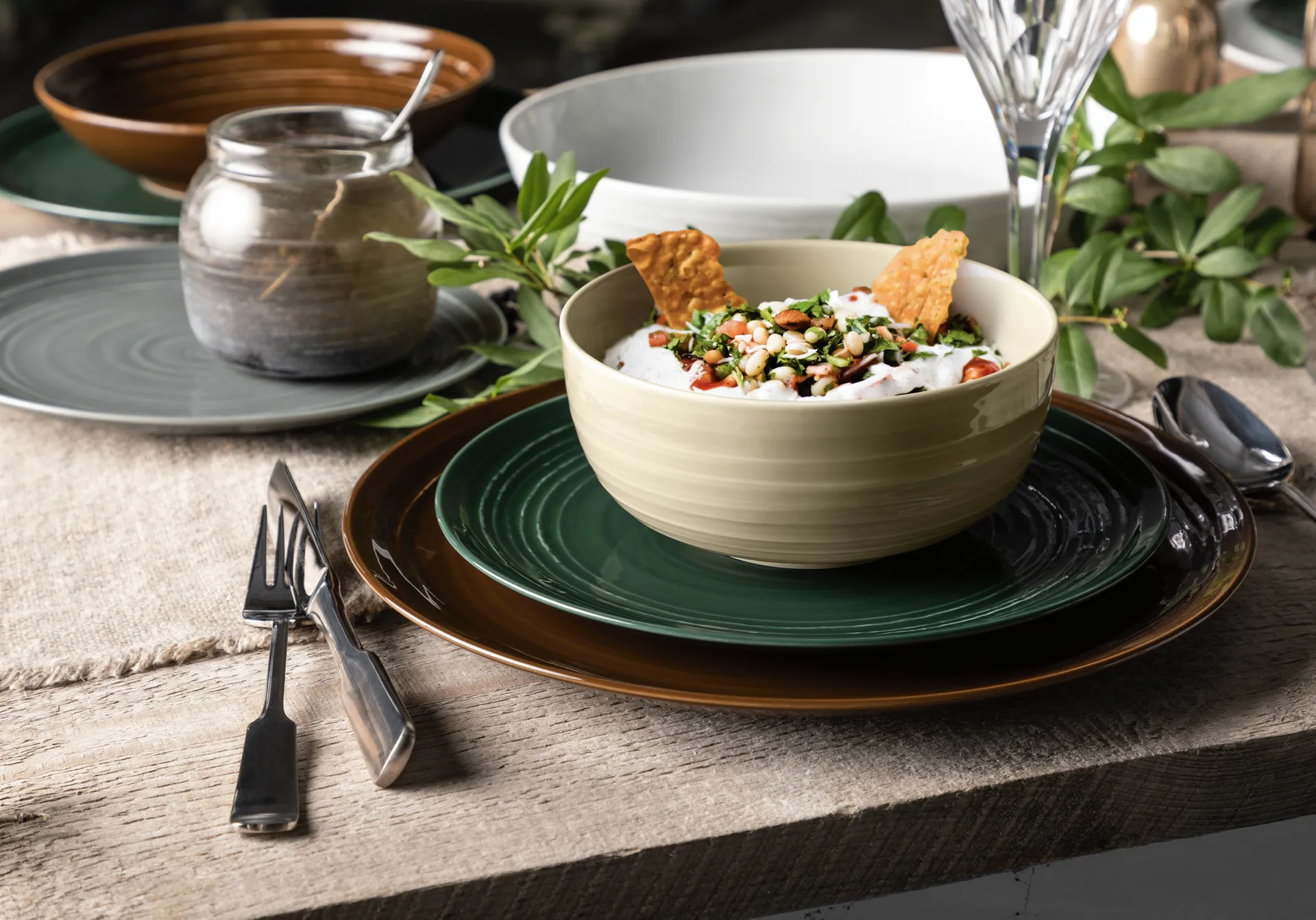 Terra plate Ø27.8 cm 6-pack, Moss Green Seltmann Weiden