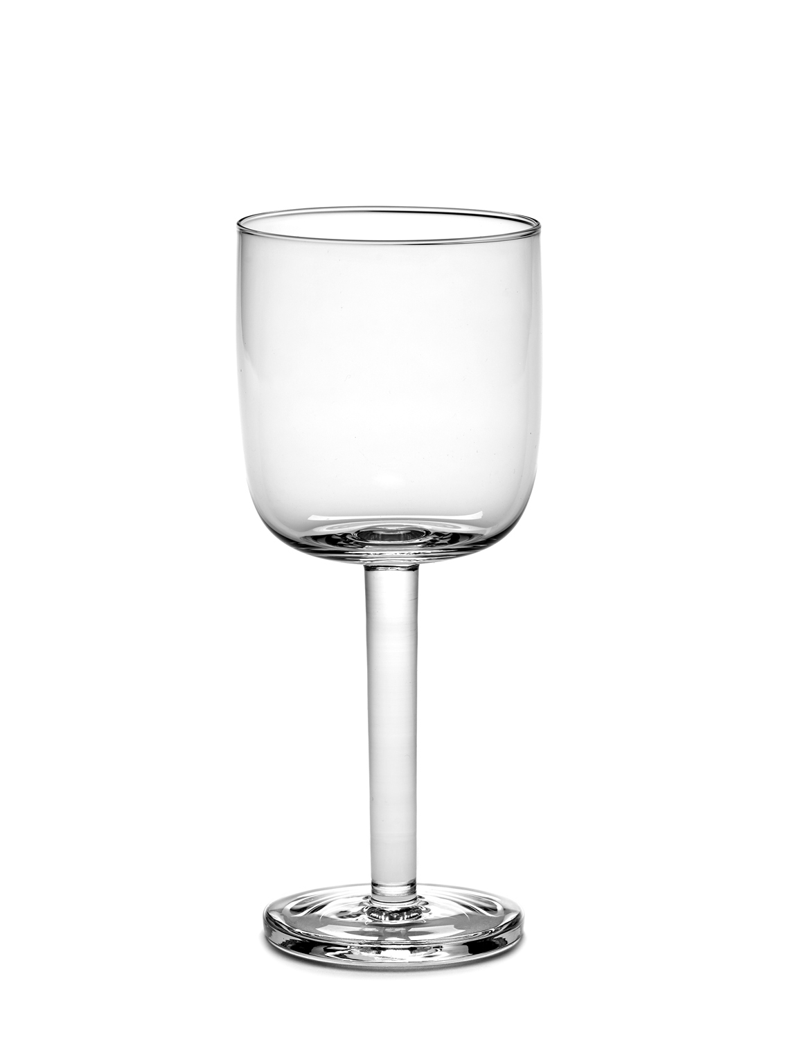 Serax Base basic white wine glass straight 27 cl | Scandinavian Design | Wine glasses | Transparent