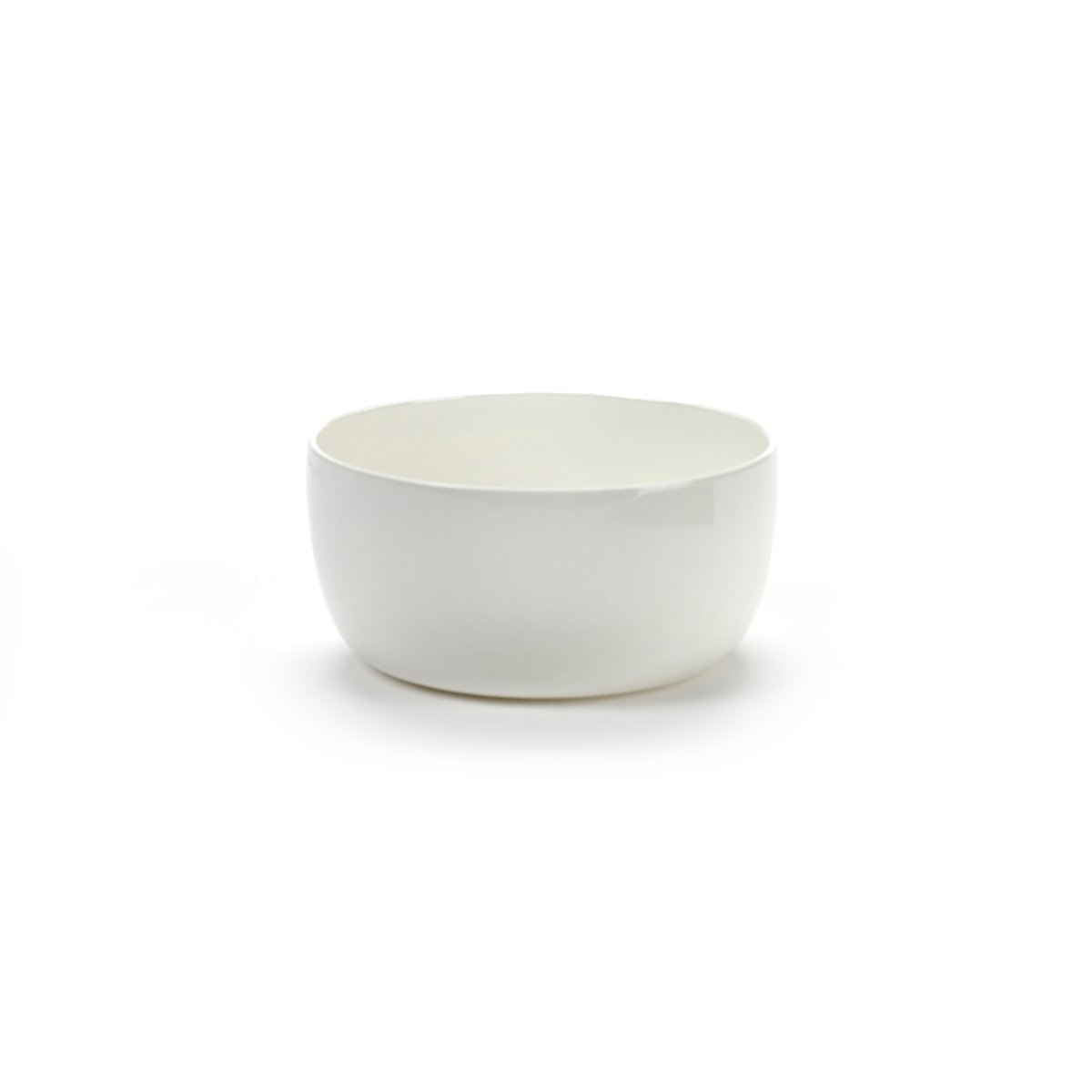 Serax Base breakfast bowl with low rim white 12 cm | Scandinavian Design | Breakfast bowls | White