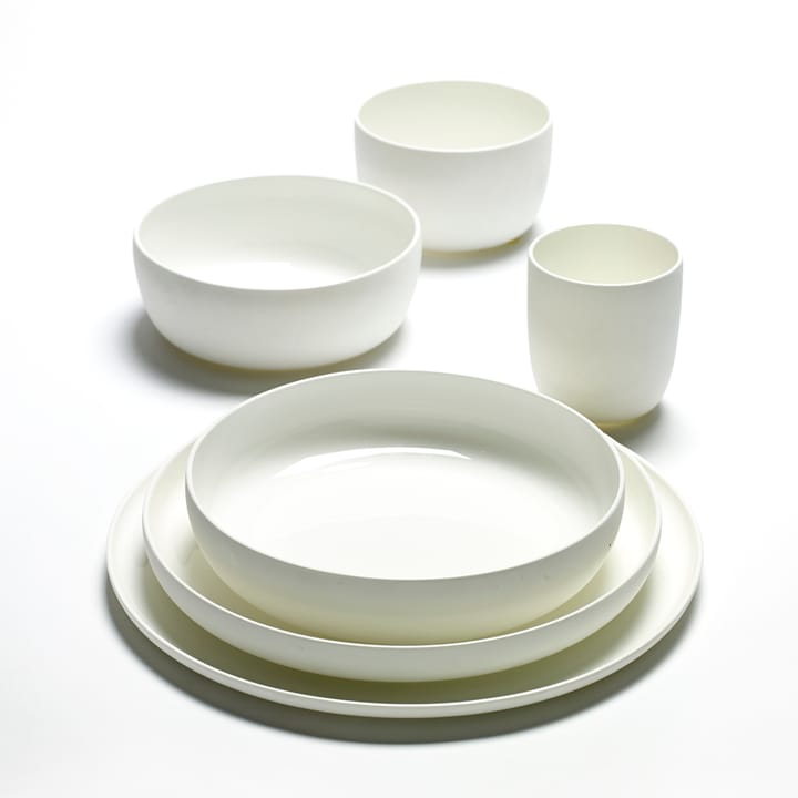 Base breakfast bowl with low rim white - 16 cm - Serax