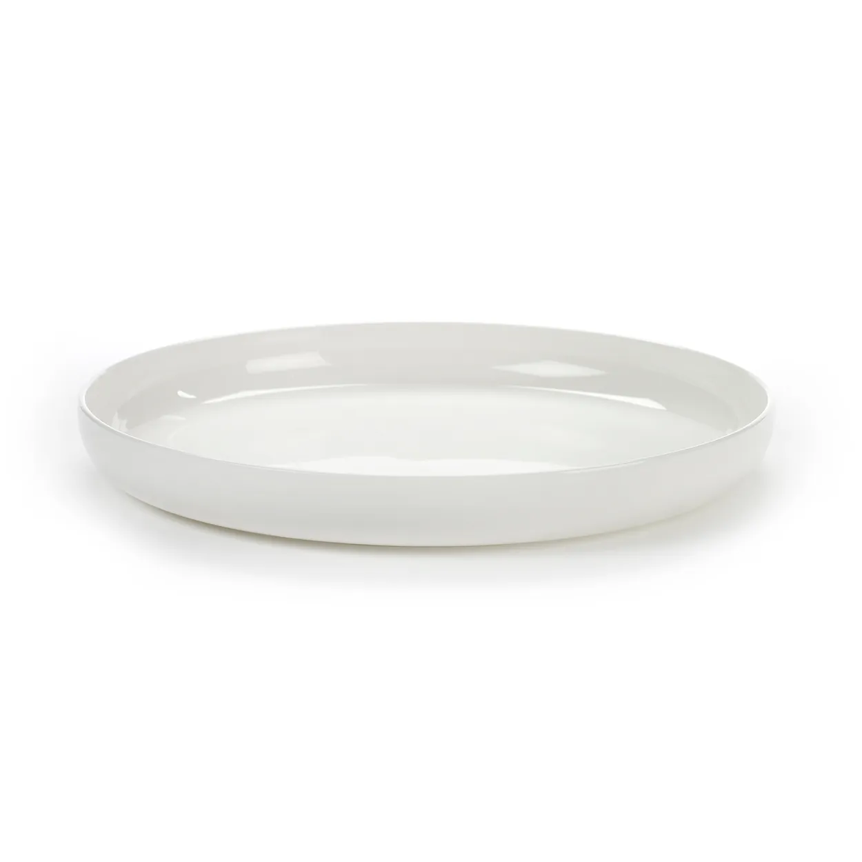 Serax Base plate with high rim white 24 cm | Scandinavian Design | Dinner plates | White