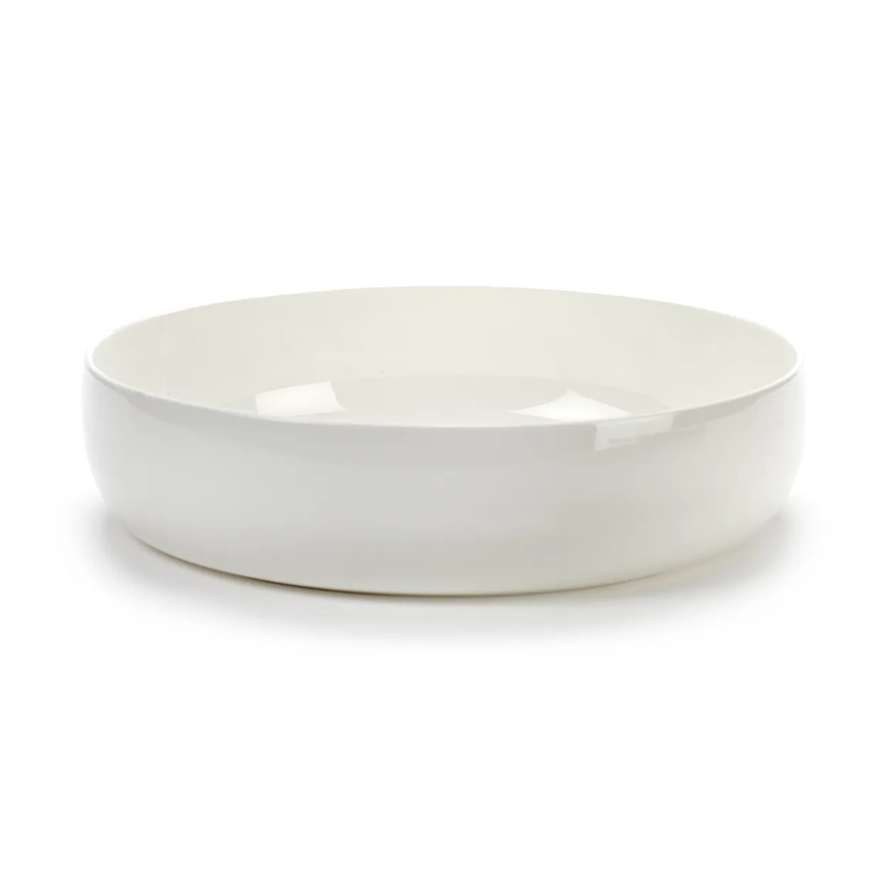 Serax Base serving bowl with low rim white 24 cm | Scandinavian Design | Serving bowls | White