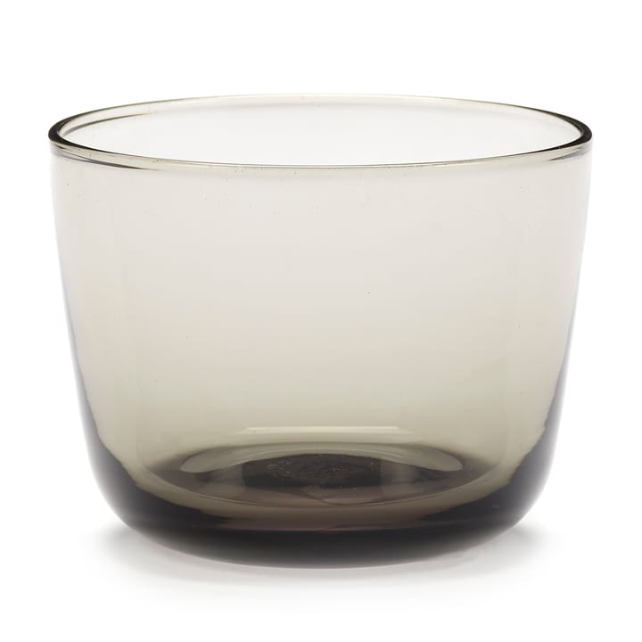 Cena low glass 8.5 cm - Smoky grey - Serax