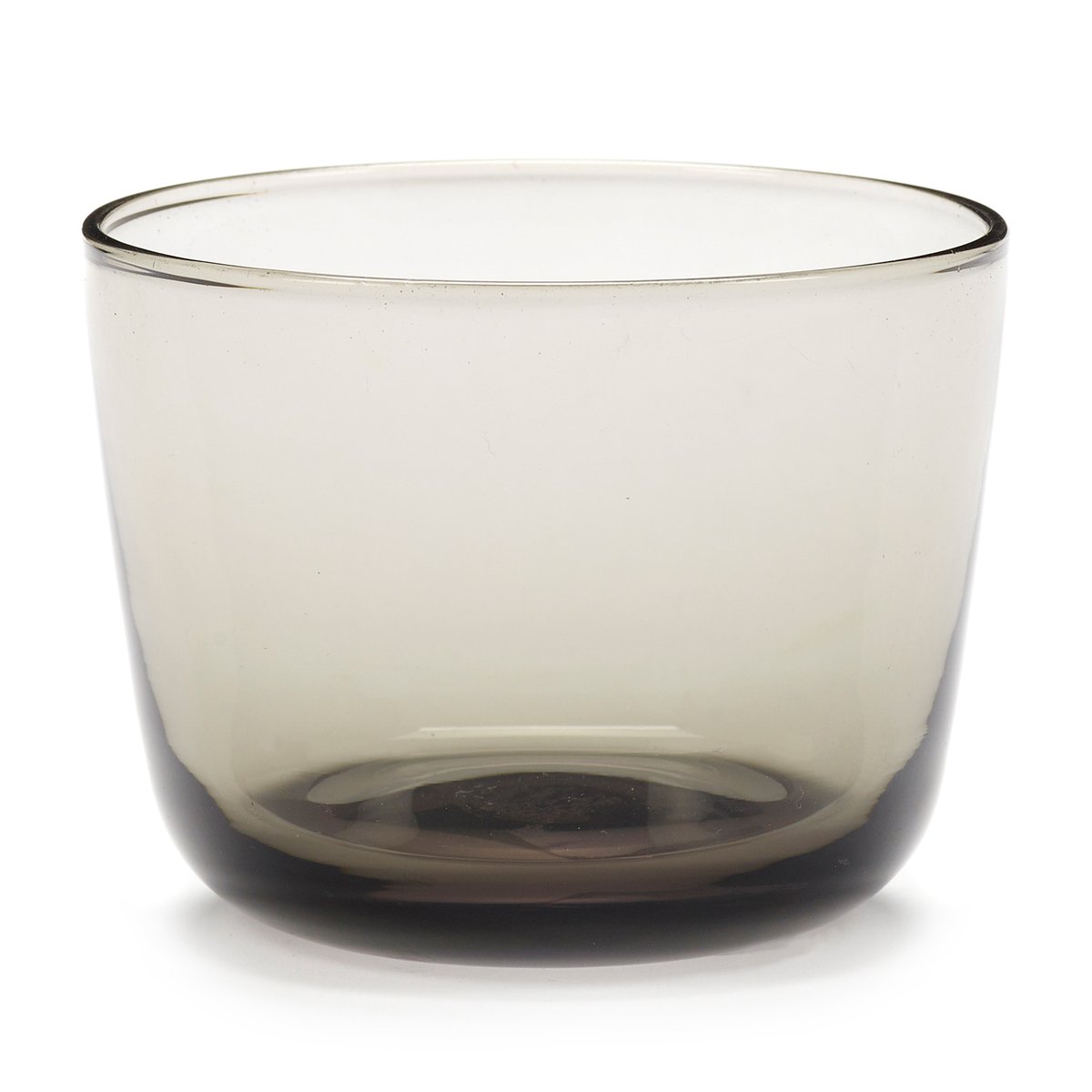 Serax Cena low glass 8.5 cm Smoky grey | Scandinavian Design | Drinking glasses & tumblers | Grey
