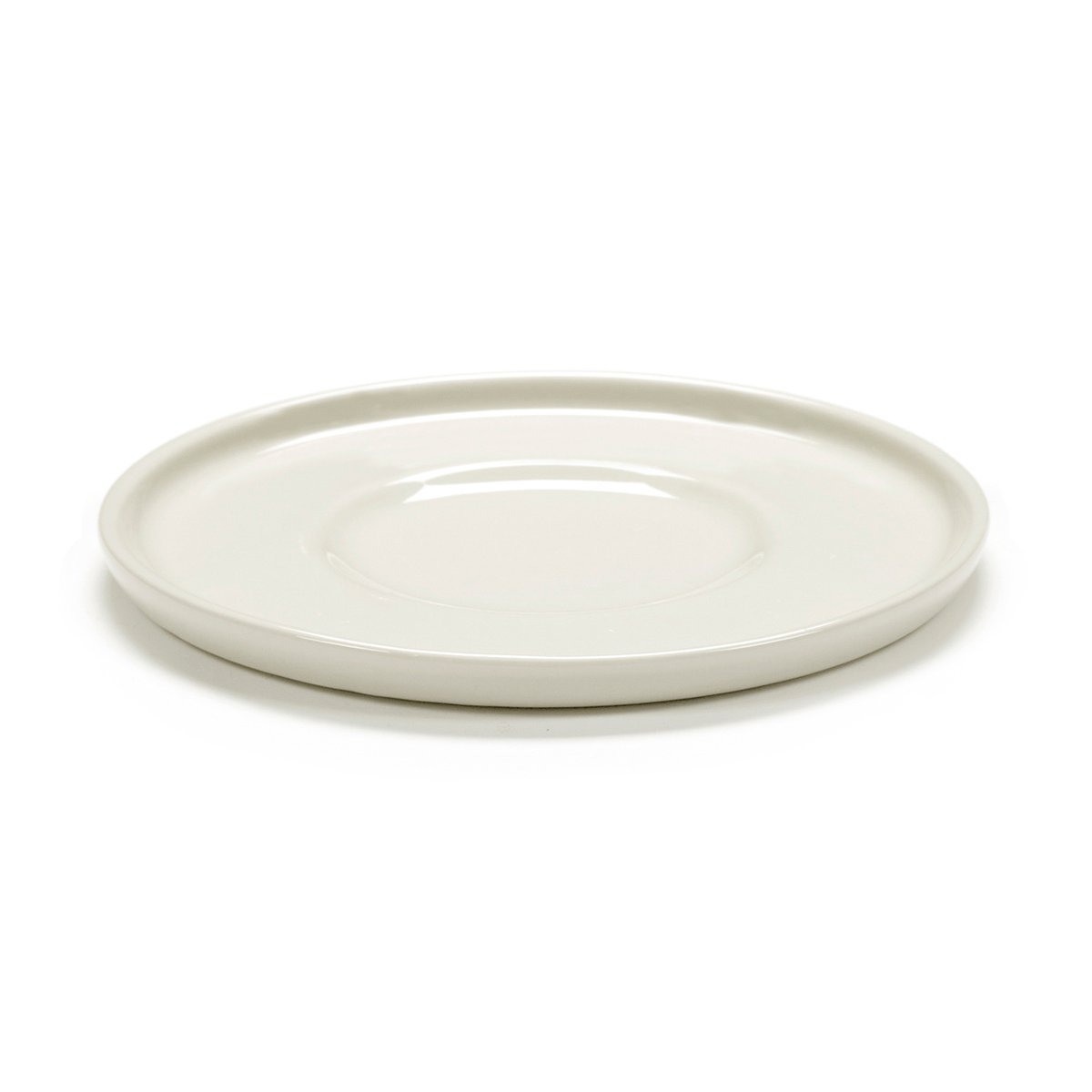 Serax Cena saucer for cappuccino cup 12 cm Ivory | Scandinavian Design | Tea & coffee saucers | Beige