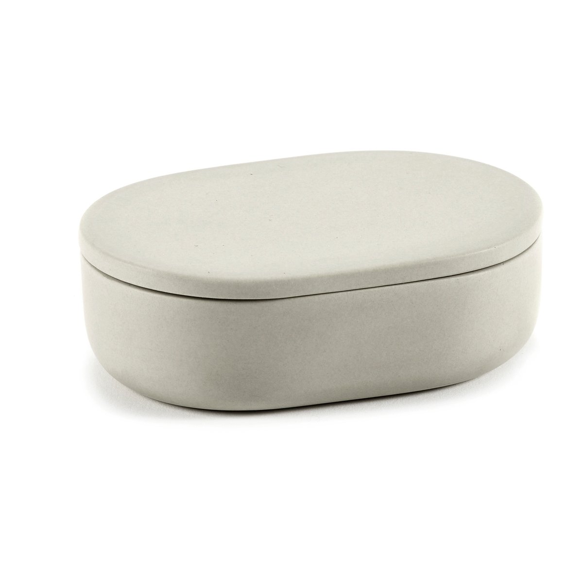 Serax Cose storage jar oval with lid S 3.3x10.2 cm Beige