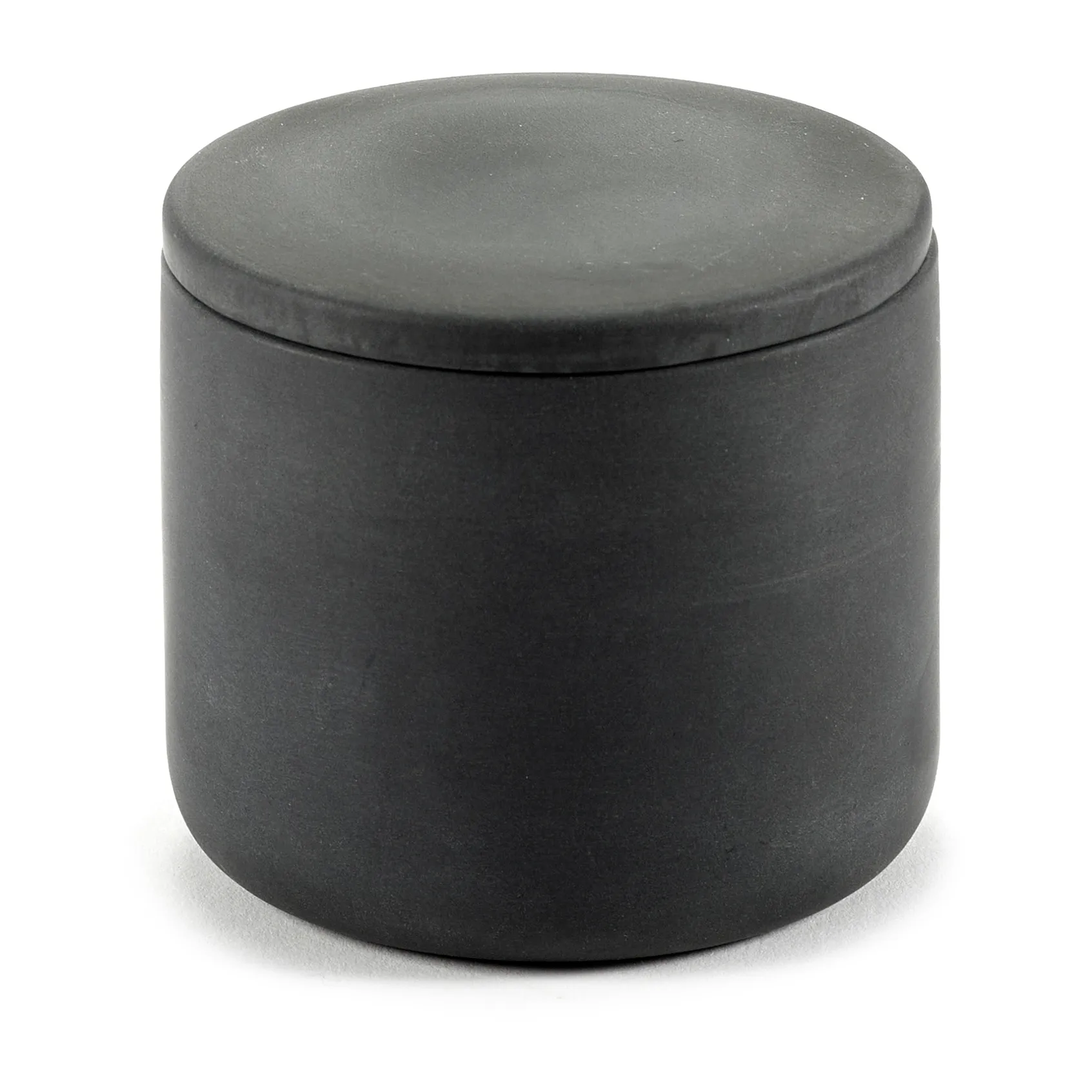 Cose storage jar with lid S low 7 cm, Dark grey Serax