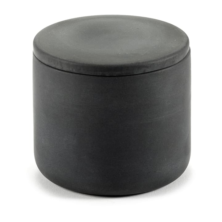 Cose storage jar with lid S low 7 cm - Dark grey - Serax