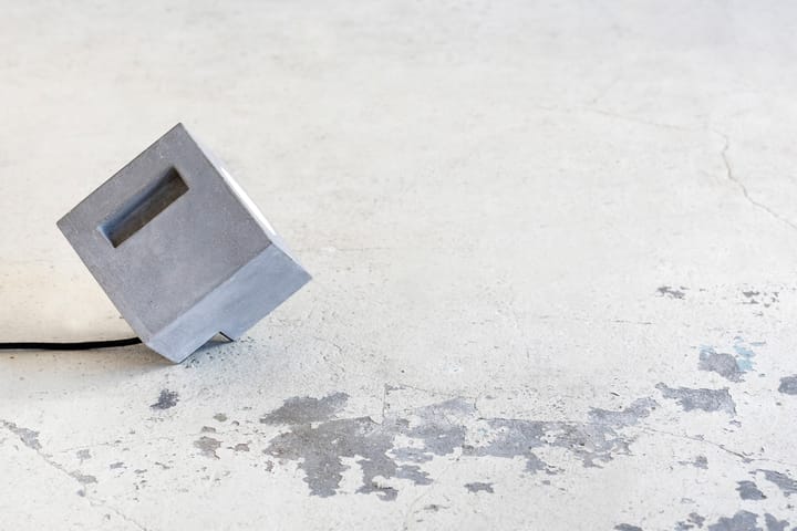 Cube floor lamp 15x15 cm, Cement Serax