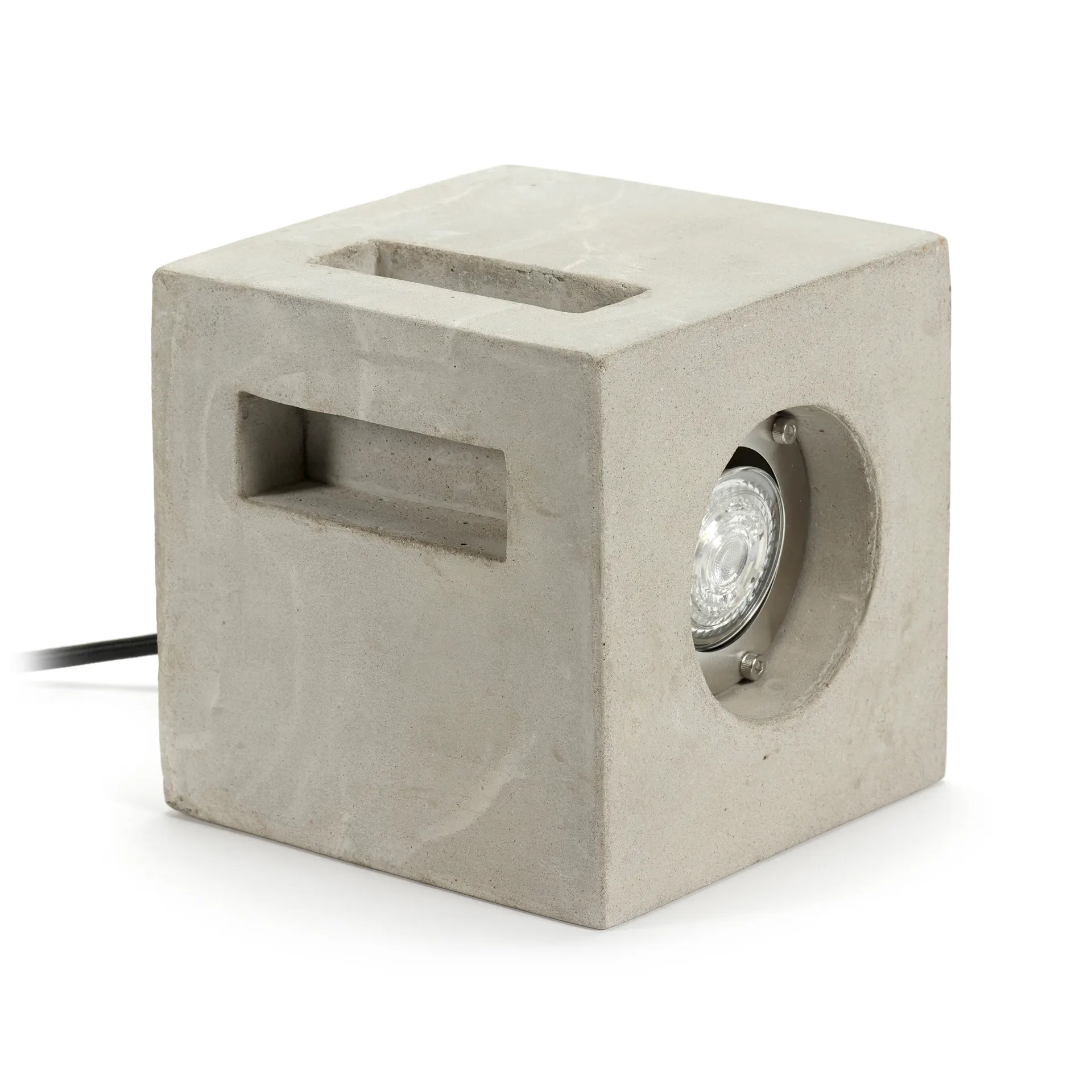 Cube floor lamp 15x15 cm, Cement Serax
