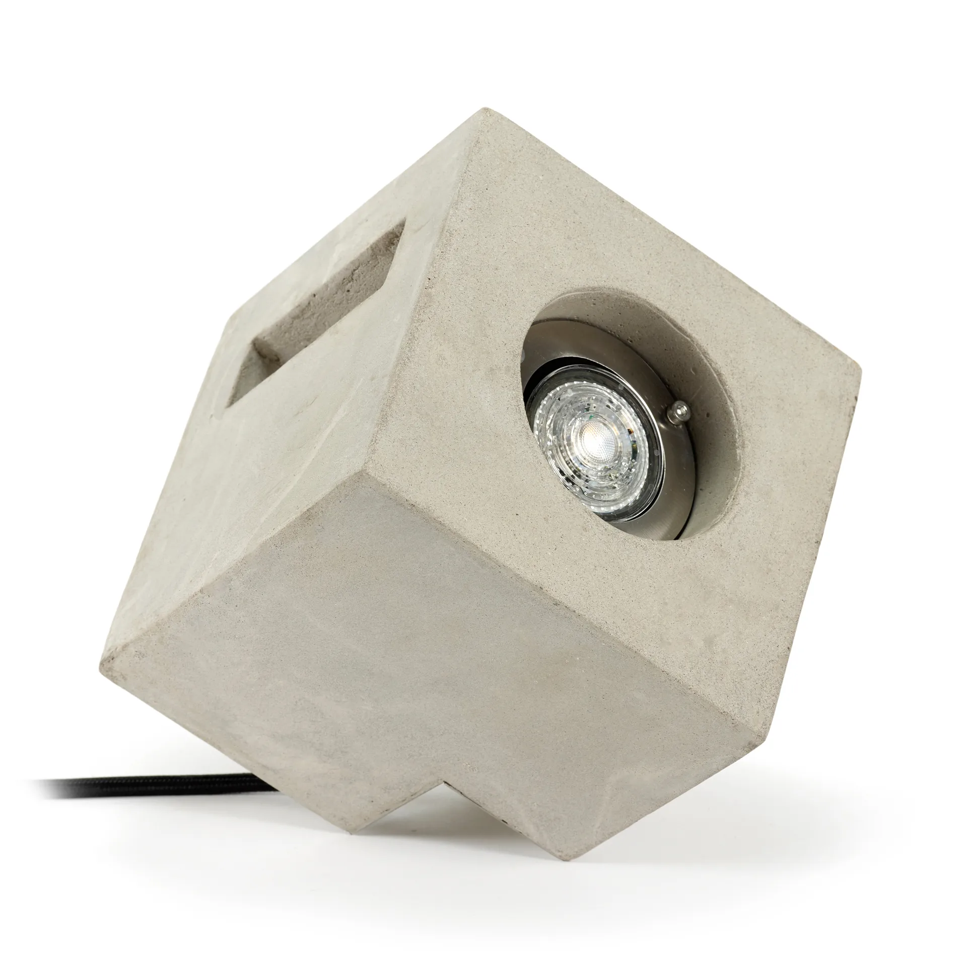 Cube floor lamp 15x15 cm, Cement Serax