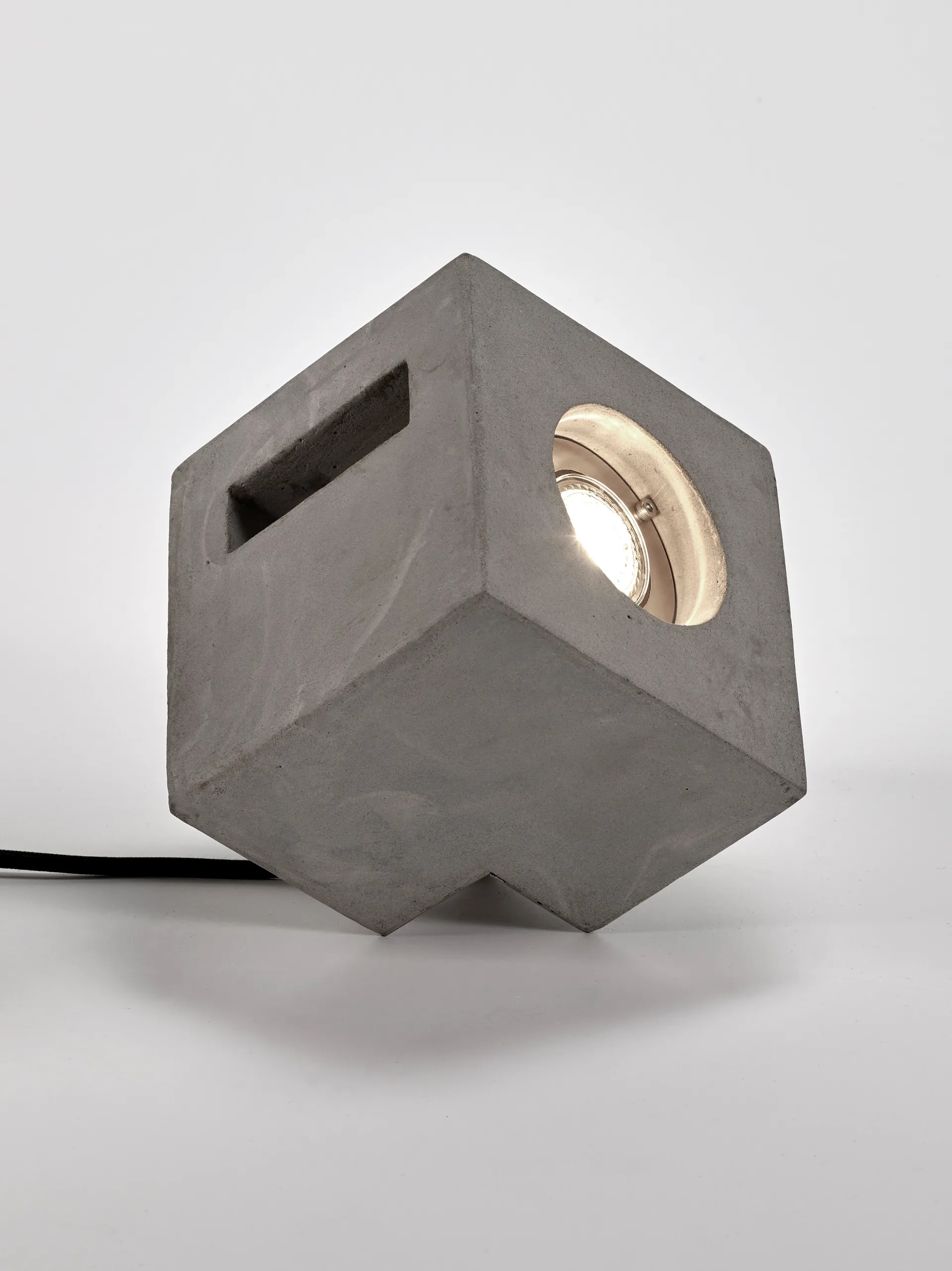 Cube floor lamp 15x15 cm, Cement Serax
