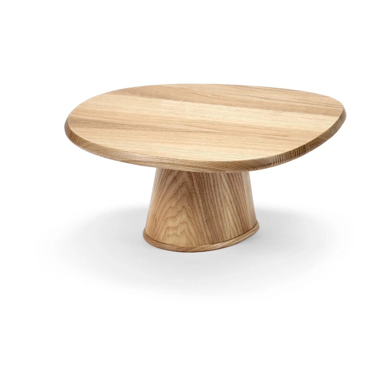 Serax Dune 03 cake plate 23,5x29 cm Ash | Scandinavian Design | Cake stands | Brown