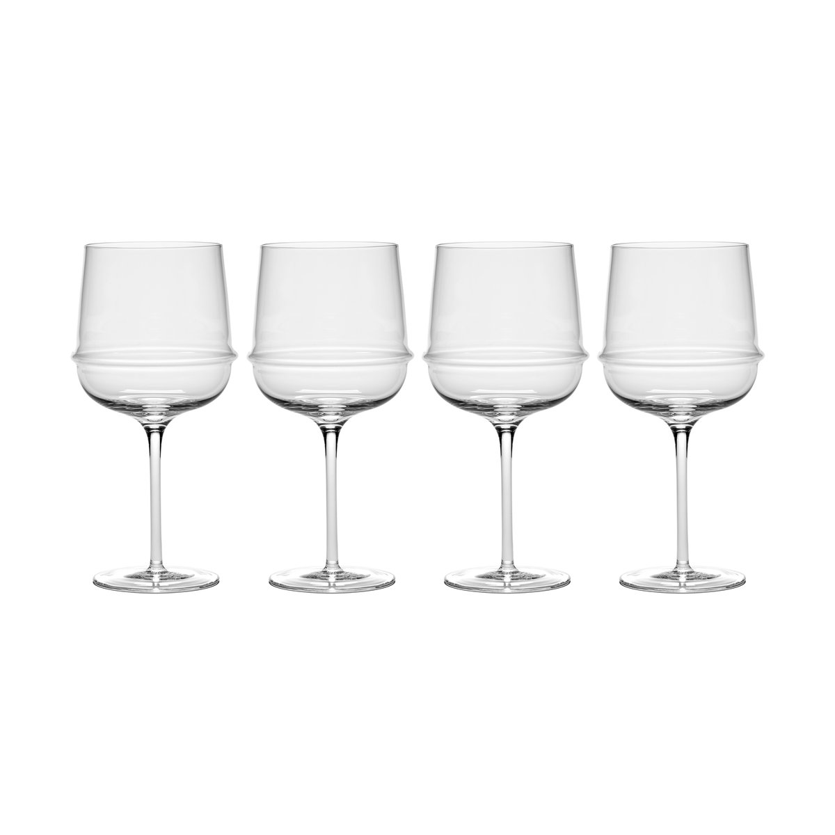 Serax Dune red wine glass 45 cl 4-pack Clear | Scandinavian Design | Wine glasses | Transparent
